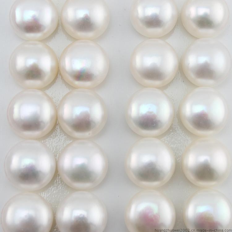 淡水珍珠原料 13-14mm贴片珠 加工饰品珍珠 140534